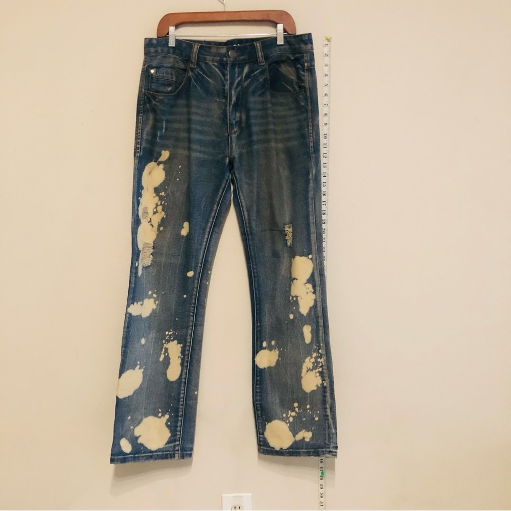 RK Icon Men’s Stylish Dye Non stretchy Jeans. Size: Waist: 34, Length: 34